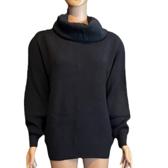 Mondi Sweaters - Mondi Vintage Cowl-neck Sweater, Jet Black | 12